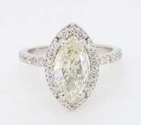 Marquise Diamond Halo Ring