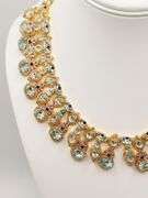 AMAZING 86+CARAT SKY BLUE TOPAZ, BLUE SAPPHIRE, & DIAMOND NECKLACE