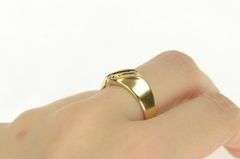 14K Yellow Gold Princess Sapphire Diamond Slanted Men's Ring
