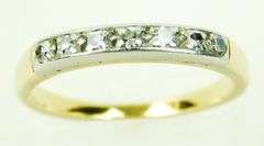 Vintage 14K Band with 7 Diamonds, Size 6