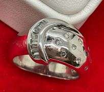 14K WHITE GOLD AND DIAMOND BAND / RING