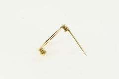 14K Yellow Gold Ornate Circle Round Vintage Classic Pin/Brooch