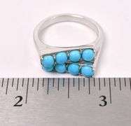 Turquoise Gem Ring In Sterling Silver