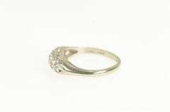14K White Gold 1950's Diamond Ornate Classic Vintage Ring