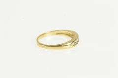 14K Yellow Gold 0.21 Ctw Diamond Channel Wedding Band Ring