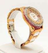 Gorgeous Ceramic and Gemstone Geneva Watch