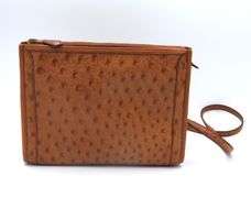 Vintage Hermes Ostrich Handbag with Strap