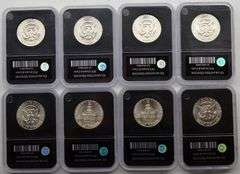 Genuine Uncirculated Kennedy Half Dollars 40% Silver US Coin (Lot of 8)