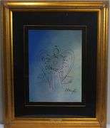Peter Max, Original painting, mixed media on paper.