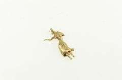 14K Yellow Gold Articulated Hawaii Hula Dancer Souvenir Charm/Pendant