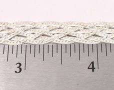 Braided Herring-Bone Chain Link Bracelet In Sterling Silver