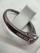 LADIES 14K WHITE GOLD AND DIAMOND RING