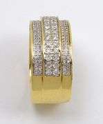Wide Flashy Diamond Band
