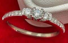 BRAND NEW 14K WHITE GOLD AND DIAMOND RING