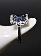 Pretty Gradiating Shades of Sapphires in a Fascinating 14K Ring