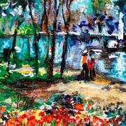 Watching Boats by Polak (1922-2008)