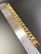 Impressive 70 Gram Italian 14k Gold Plated Bracelet