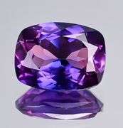 CERTIFIED 6.05 CARAT NATURAL BI-COLOR SAPPHIRE CUSHION CUT GEMSTONE