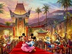 Must See Collection of 6 Disney/Thomas Kinkade Giclees on Canvas!