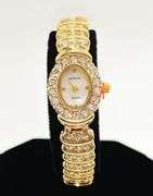 Ladies Geneva & Gemstone Watch, 18kt Yellow Gold Plated