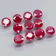 Heated only! 3.02ct natural violet red Ruby set