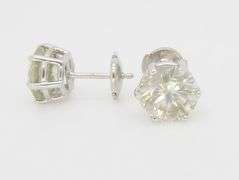 Incredible 4.02ctw Diamond Stud Earrings