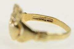 10K Yellow Gold Claddagh Traditional Irish Celtic Loyalty Symbol Ring