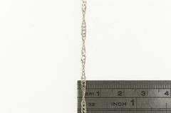 14K White Gold 2.0mm Singapore Spiral Twist Link Chain Necklace