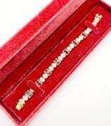 BEAUTIFUL PINK TOURMALINE, OPAL, & DIAMOND BRACELET- 30.0+CARATS!
