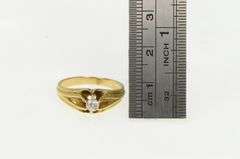14K Yellow Gold 0.20 Ct Old Mine Cut Diamond Engagement Ring