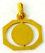 Vintage 10K St. Christopher Pendant