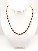 STUNNING TOURMALINE AND DIAMOND NECKLACE
