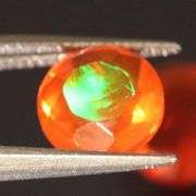 Rich red orange 1.04ct Mexican Fire Opal pair