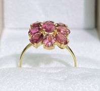 Beautiful 14kt Solid Yellow Gold & 4.0 Carat Pink Tourmaline Cocktail Ring