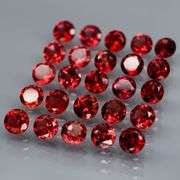 Premium 8.78ct solitaire cut cherry red Garnet set