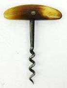 Early French Carved Horn Cork Screw