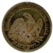 1855-O No Motto Arrows At Date Liberty Seated Half Dollar