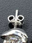 2 Ctw VVs1 White E-F Moissanite Heart Earrings