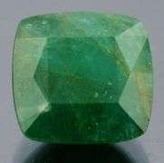 Huge! 6.20ct cushion cut Colombian Emerald!
