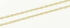 14K Yellow Gold 1.0mm Simple Link Vintage Cable Chain Necklace