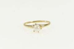 10K Yellow Gold 5.4mm Pearl Vintage Classic Engagement Ring