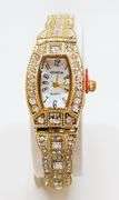LADIES GENEVA & GEMSTONE WATCH- 18KT GP