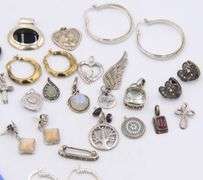 Group Lot of Vintage 925 Sterling Silver Jewelry