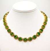 100.00+CARAT NATURAL PERIDOT & DIAMOND NECKLACE