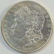 Real flashy virtual BU 1900-S Morgan Silver Dollar. Key date