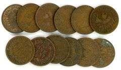 12 Different Indian Head Cents