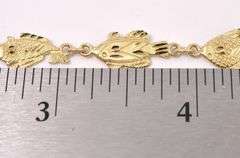 Creative Fish Link Bracelet In 14K Yellow Gold