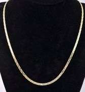 Vermeil Snake Chain Necklace In Sterling Silver