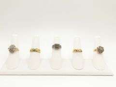 5 Stunning 10k White & Yellow Gold Rings!
