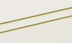 10K Yellow Gold 0.8mm Box Link Classic Simple Square Chain Necklace